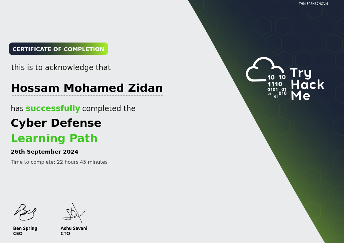 Cyber Defense Certification